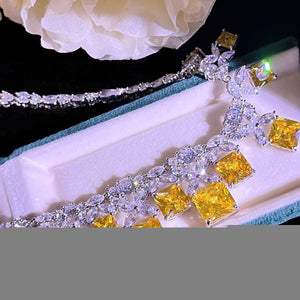 Luxury Diamond Evening Necklace Fine Jewelry Designer Model