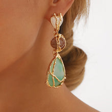 Charger l&#39;image dans la galerie, Acrylic Alloy Net Pocket Earrings Water Drop Geometry Earrings