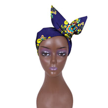 Charger l&#39;image dans la galerie, African Women Wax Cloth Cotton Turban