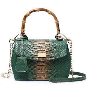 Luxury Women Purse Snake print handbag