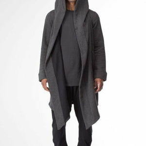 Men's Jacket Hooded Long Cardigan Coat