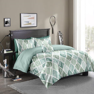 Diamond Check Quilt Cover Bed Set