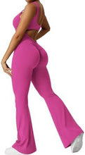 Load image into Gallery viewer, Women Sleeveless Flare Jumpsuits Fitness Yoga Long Pants