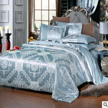 Cargar imagen en el visor de la galería, Luxury European Bedding Satin Jacquard Modal Cotton Tencel Set