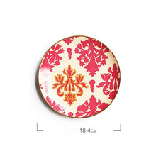 Charger l&#39;image dans la galerie, Ceramic Western Food Plate Painted Enamel Color Tableware