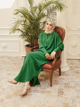 Charger l&#39;image dans la galerie, Solid Bat wing Sleeve Abbaya, Elegant Loose Maxi Kaftan