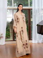 Charger l&#39;image dans la galerie, Elegant Beige Kaftan Abbaya