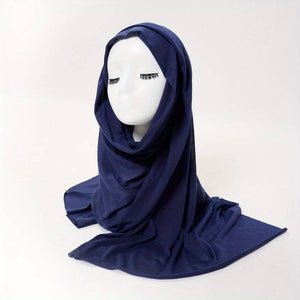 Solid Color Hijab Inelastic Sunscreen  Breathable