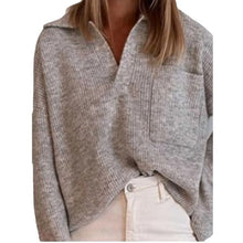 Load image into Gallery viewer, Leisure Loose Solid Color Sweater