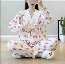 Cargar imagen en el visor de la galería, Pure Cotton Kimono And Post-pregnancy Nursing Clothes And Home Pajamas