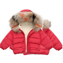 Cargar imagen en el visor de la galería, 1 year old baby girl&#39;s hand-stuffed cotton coat