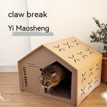 Load image into Gallery viewer, Claw Board Cat House Paw Grinder Pet Supply