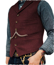 Cargar imagen en el visor de la galería, Men&#39;s Vest Wedding Groom Best Man Vest