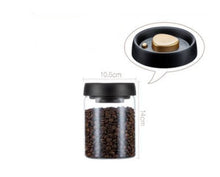 Charger l&#39;image dans la galerie, Vacuum Sealed Jug Set Black Coffee Beans Glass Airtight Canister Kitchen Food Grains Candy Keep Good Storage Jar Set Kitchen Gadgets