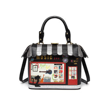 Load image into Gallery viewer, Printed small house handbag for women