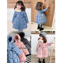 Cargar imagen en el visor de la galería, Children&#39;s Winter Clothes Little Girl&#39;s Mid-length Coat