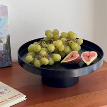 Laden Sie das Bild in den Galerie-Viewer, Round High Foot Fruit Plate Jewelry Storage Display Tray