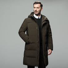 Laden Sie das Bild in den Galerie-Viewer, Long padded down jacket for men