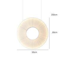 Load image into Gallery viewer, Pleated Chandeliers Japanese Designer Creative Dining Room Bedroom