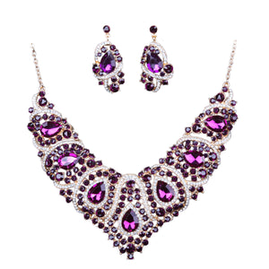 Colorful Bridal Necklace And Earring Set for occasions