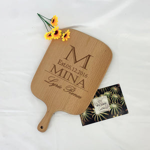 Custom Engraved Cutting Board Wedding Gift Housewarming Personalized Engraved Cutting Board