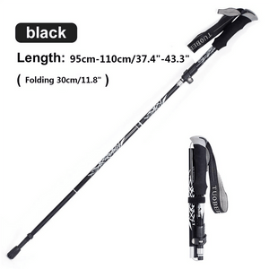 5-Section Portable Folding Trekking Pole,  Lightweight Hiking Stick