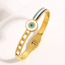 Charger l&#39;image dans la galerie, Blue Eye Flower Stainless Steel Bracelet