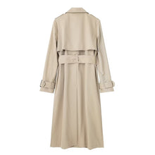 Charger l&#39;image dans la galerie, European, American And French Style Double Row Ornament Belt Trench Coat