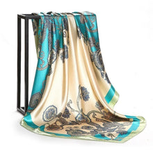 Charger l&#39;image dans la galerie, Large Square Scarf Simulation Silk Scarf Shawl All-match Scarf Scarf