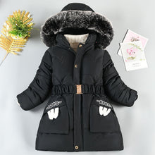 Charger l'image dans la galerie, Mid-length Fleece Waisted Large Fur Collar Cotton Coat