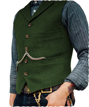 Cargar imagen en el visor de la galería, Men&#39;s Vest Wedding Groom Best Man Vest