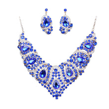 Charger l&#39;image dans la galerie, Colorful Bridal Necklace And Earring Set for occasions