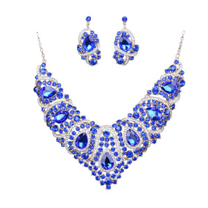 Colorful Bridal Necklace And Earring Set for occasions