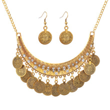 Charger l&#39;image dans la galerie, Punk Coin Necklace Earring Set Necklace Accessories set for Occasions