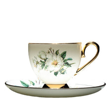 Charger l&#39;image dans la galerie, Ceramic Bone China Tea Cup Plate Phnom Penh Gold Coffee Cup