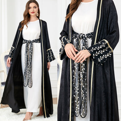 Women's Suit Two-piece Middle Eastern Long-sleeved Dress For Women Abbaya