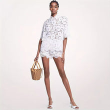 Load image into Gallery viewer, Women's Fashion Lace Top Shorts Suit