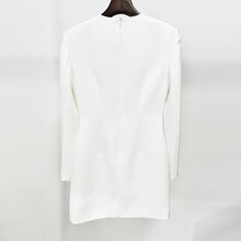 Charger l'image dans la galerie, Star Fashion Heavy Industry Three-dimensional Flowers Bead Long Sleeve Dress
