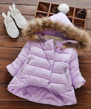 Cargar imagen en el visor de la galería, 1 year old baby girl&#39;s hand-stuffed cotton coat