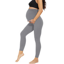 Charger l&#39;image dans la galerie, Pregnant Women&#39;s Cropped High Waist Fashion Casual Leggings