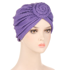 Snail Crumpled Turban Hat Multicolor Fashion