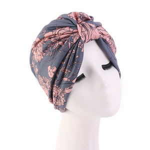 National Style Turban Hat With Satin Lining