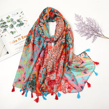 Charger l&#39;image dans la galerie, Retro Patchwork Bohemian Printed Cashew Scarf