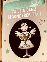 Laden Sie das Bild in den Galerie-Viewer, Guard Angel keychain with your Birthday