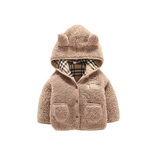 Laden Sie das Bild in den Galerie-Viewer, Lamb Cashmere Thickened Coat Girl&#39;s Cotton-padded Jacket