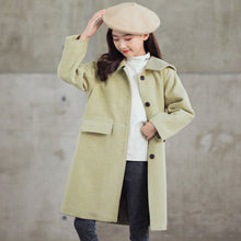 Load image into Gallery viewer, Baby-collar Middle And Big Children&#39;s Woolen Coat With Cotton Padded