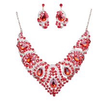 Charger l&#39;image dans la galerie, Colorful Bridal Necklace And Earring Set for occasions