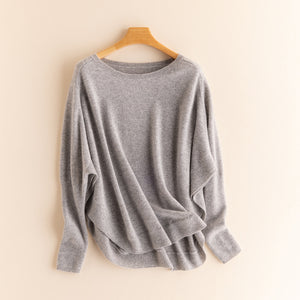 Cashmere Round Neck Shawl Bottoming Shirt Blouse