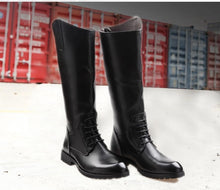 Load image into Gallery viewer, Horse Riding Boots For Women Men Waterproof Leather Long Boots Black Brown Knee High Boots