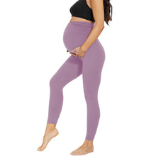 Charger l&#39;image dans la galerie, Pregnant Women&#39;s Cropped High Waist Fashion Casual Leggings